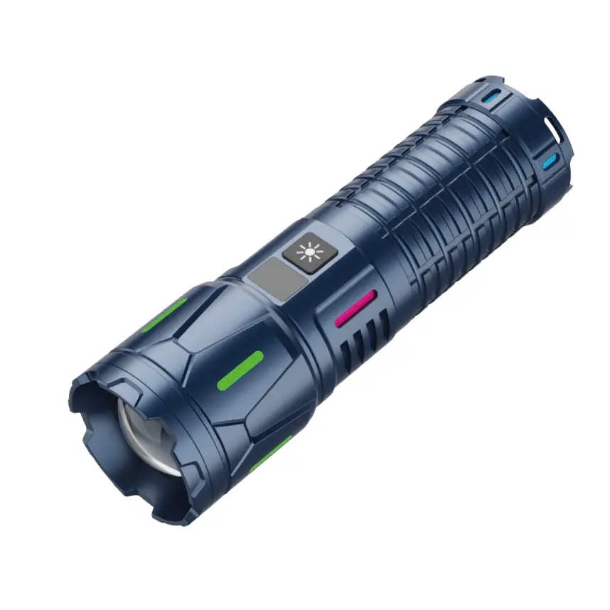 100W LED taktisk lommelykt USB oppladbar