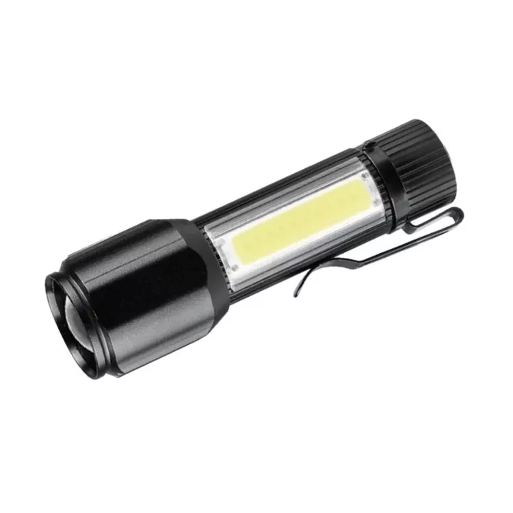 LED-lommelykt med klips arbeidslys for bilreparasjonscamping