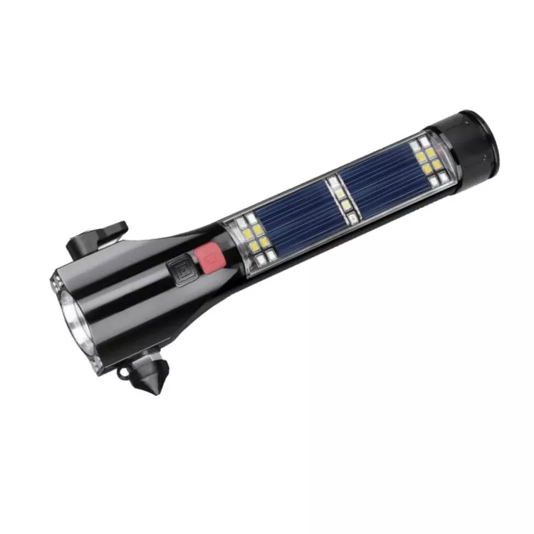 Solar oppladbar nødlys LED-lommelykt